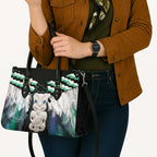 Aotearoa Korowai Motif Leather Bag Hei Tiki Poutama Maori Pattern - Aussie Hoodie