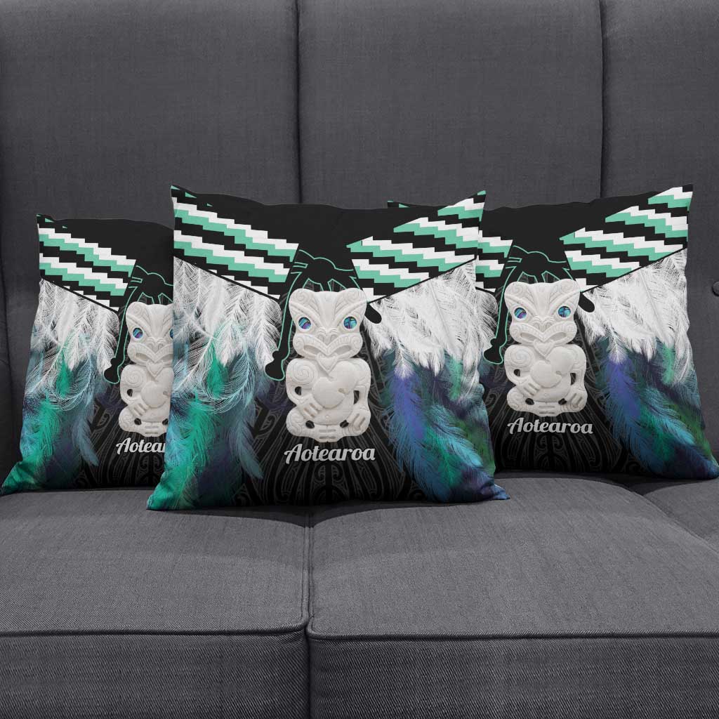 Aotearoa Korowai Motif Pillow Cover Hei Tiki Poutama Maori Pattern - Aussie Hoodie