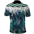Aotearoa Korowai Motif Polo Shirt Hei Tiki Poutama Maori Pattern
