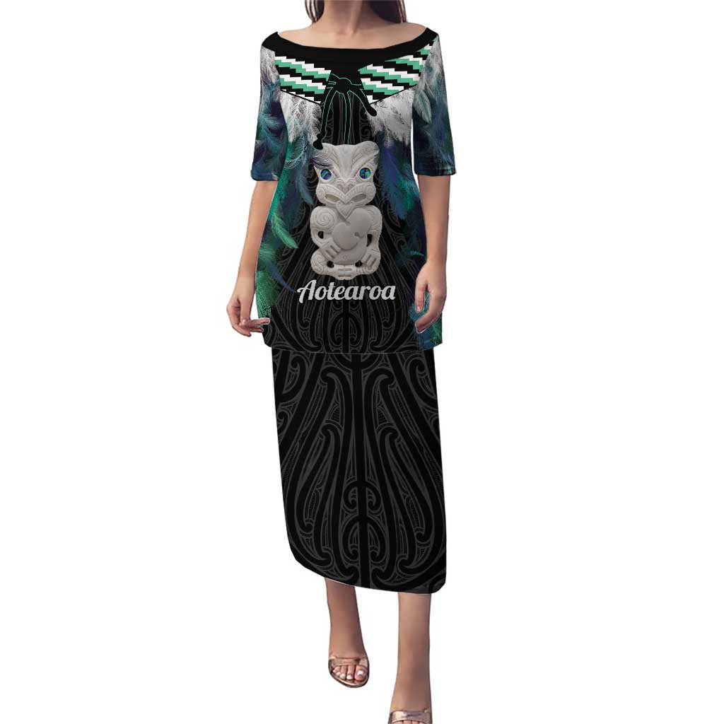 Aotearoa Korowai Motif Puletasi Hei Tiki Poutama Maori Pattern