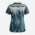 Aotearoa Korowai Motif Scrub Top Hei Tiki Poutama Maori Pattern - Aussie Hoodie