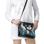 Aotearoa Korowai Motif Shoulder Handbag Hei Tiki Poutama Maori Pattern