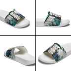 Aotearoa Korowai Motif Slide Sandals Hei Tiki Poutama Maori Pattern - Aussie Hoodie