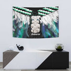 Aotearoa Korowai Motif Tapestry Hei Tiki Poutama Maori Pattern