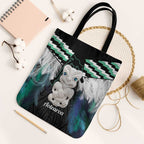 Aotearoa Korowai Motif Tote Bag Hei Tiki Poutama Maori Pattern - Aussie Hoodie