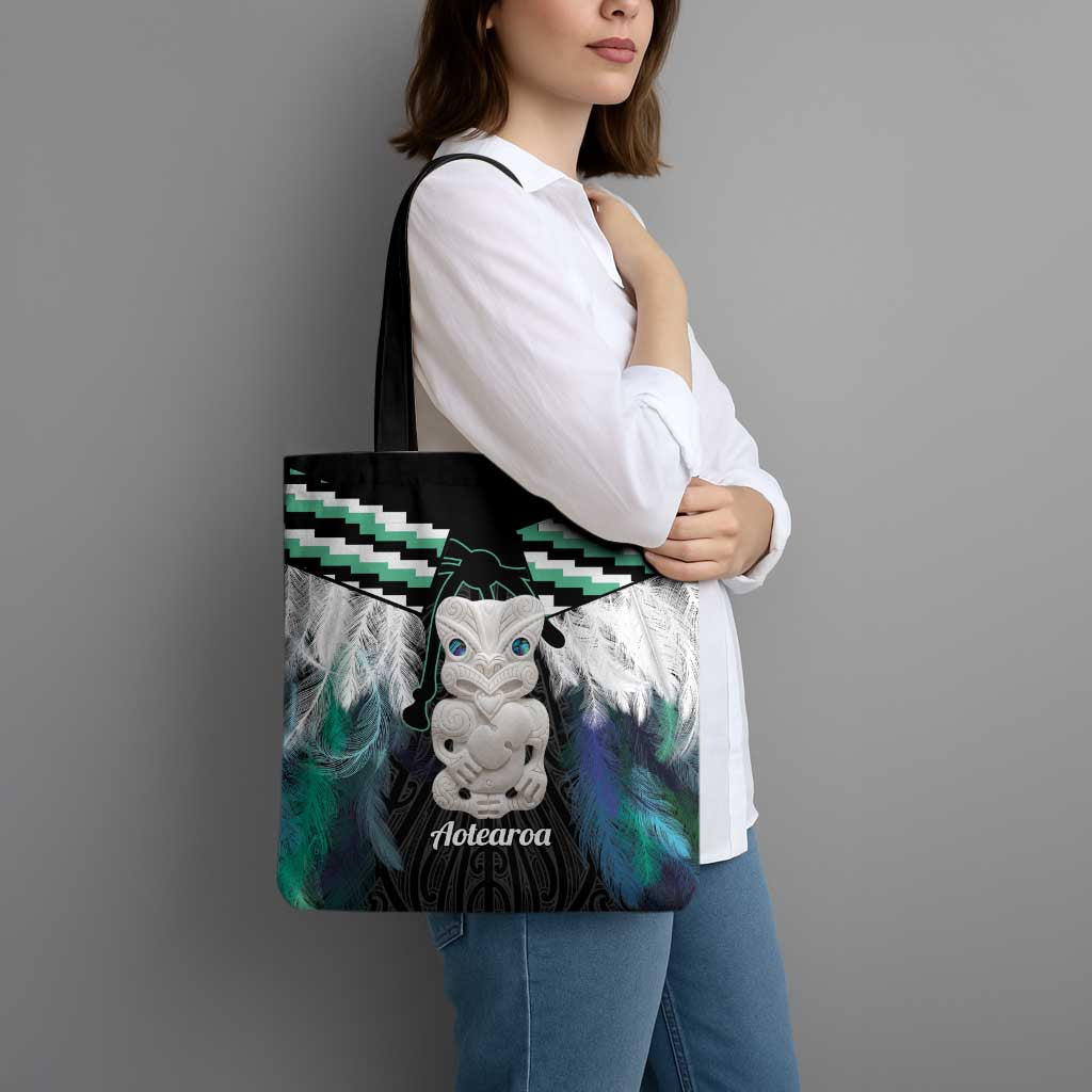 Aotearoa Korowai Motif Tote Bag Hei Tiki Poutama Maori Pattern - Aussie Hoodie