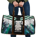 Aotearoa Korowai Motif Travel Bag Hei Tiki Poutama Maori Pattern - Aussie Hoodie