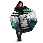 Aotearoa Korowai Motif Umbrella Hei Tiki Poutama Maori Pattern - Aussie Hoodie