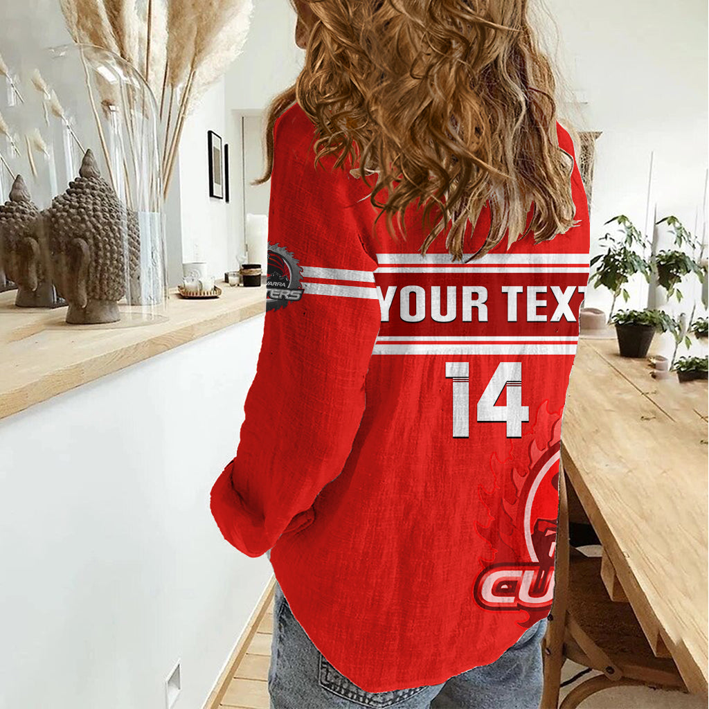 Personalised Australia Rugby Women Casual Shirt Illawarra Cutters Sporty Style LT14
