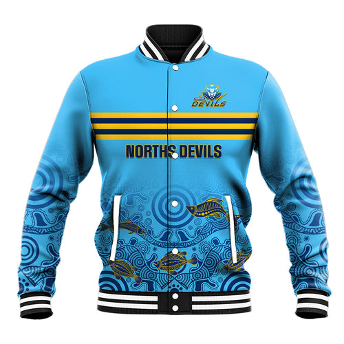 personalised-australia-rugby-baseball-jacket-norths-devils-indigenous-art