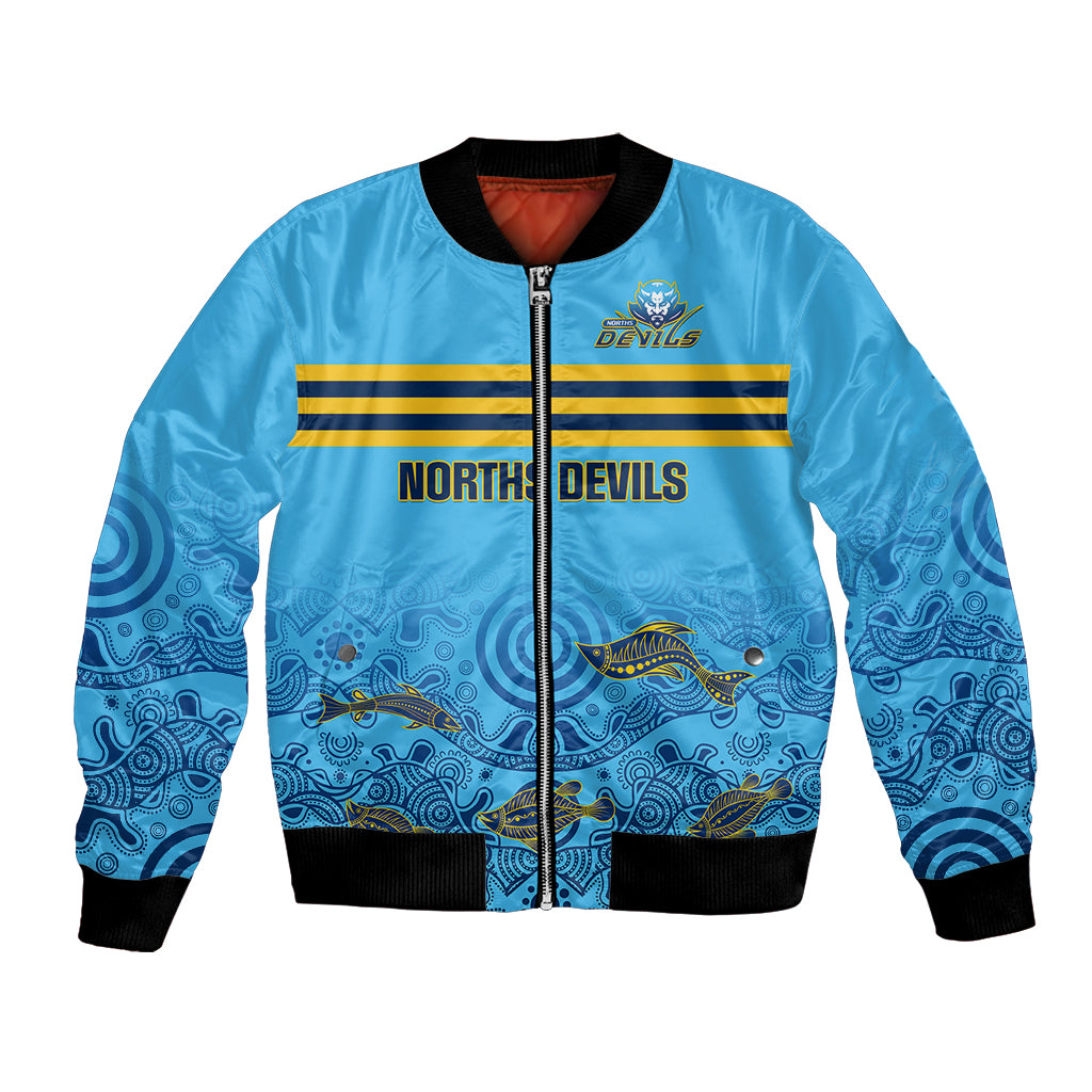 personalised-australia-rugby-bomber-jacket-norths-devils-indigenous-art