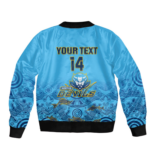 personalised-australia-rugby-bomber-jacket-norths-devils-indigenous-art