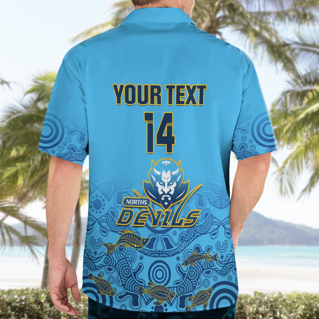 personalised-australia-rugby-hawaiian-shirt-norths-devils-indigenous-art
