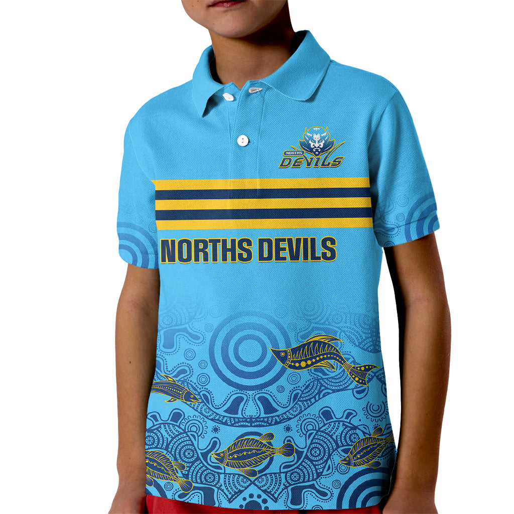 personalised-australia-rugby-kid-polo-shirt-norths-devils-indigenous-art