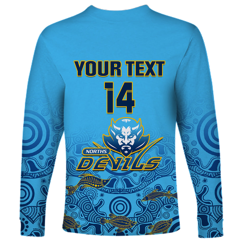 personalised-australia-rugby-long-sleeve-shirt-norths-devils-indigenous-art