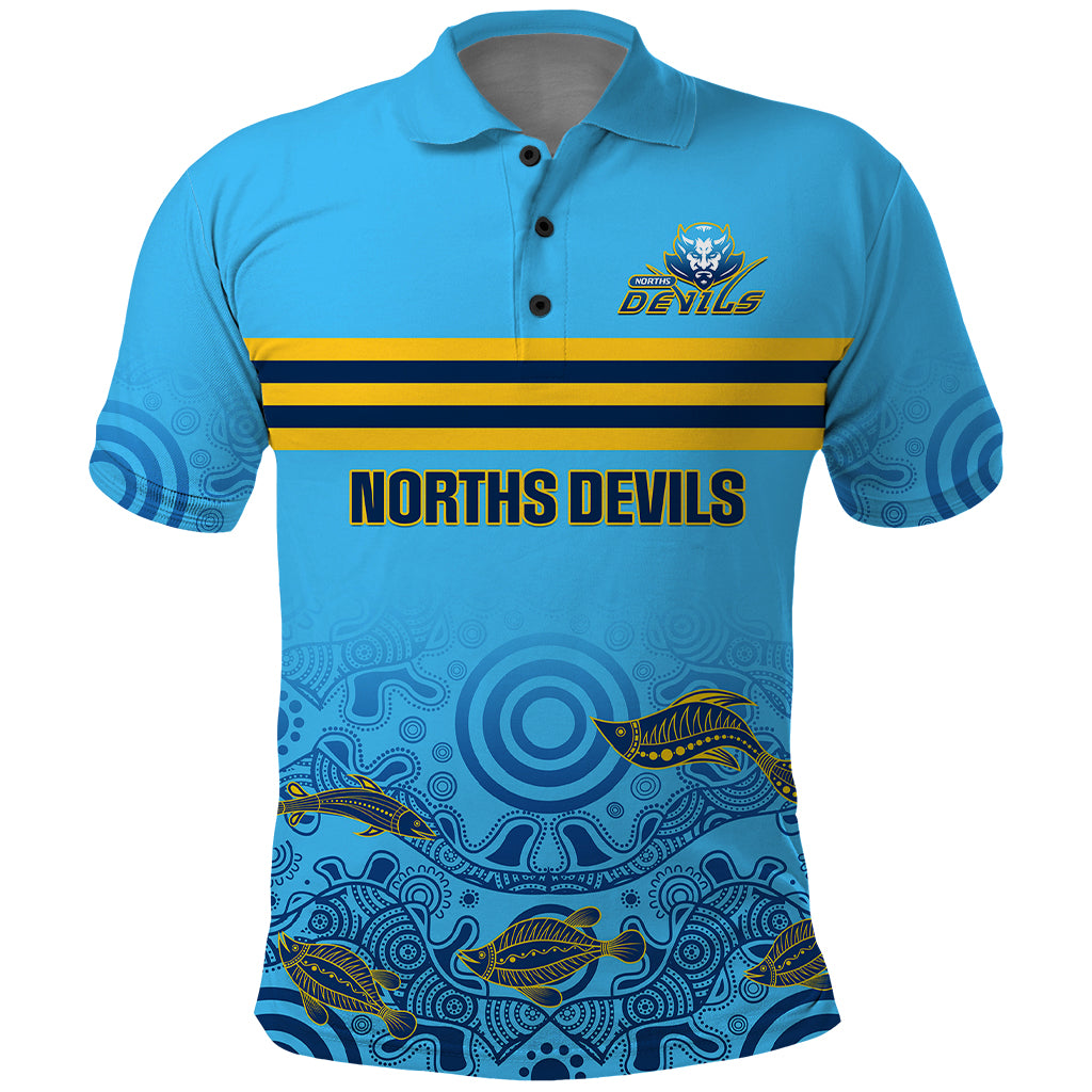 personalised-australia-rugby-polo-shirt-norths-devils-indigenous-art