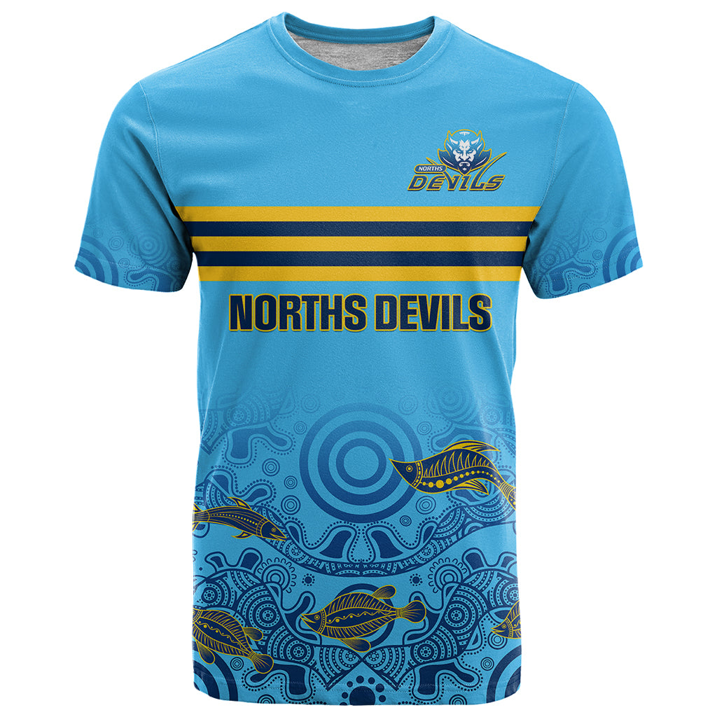 personalised-australia-rugby-t-shirt-norths-devils-indigenous-art