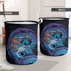 Personalised Blue Marlin Fishing New Zealand Laundry Basket NZ Kiwi Cowboy Born To Fish
