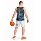 Personalised Blue Marlin Fishing New Zealand Basketball Jersey NZ Kiwi Cowboy Born To Fish