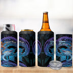 Personalised Blue Marlin Fishing New Zealand 4 in 1 Can Cooler Tumbler NZ Kiwi Cowboy Born To Fish