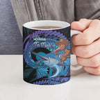 Personalised Blue Marlin Fishing New Zealand Ceramic Mug NZ Kiwi Cowboy Born To Fish