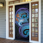 Personalised Blue Marlin Fishing New Zealand Door Cover NZ Kiwi Cowboy Born To Fish