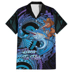 Personalised Blue Marlin Fishing New Zealand Hawaiian Shirt NZ Kiwi Cowboy Born To Fish