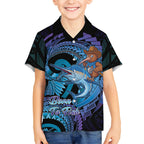 Personalised Blue Marlin Fishing New Zealand Kid Hawaiian Shirt NZ Kiwi Cowboy Born To Fish