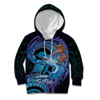 Personalised Blue Marlin Fishing New Zealand Kid Hoodie NZ Kiwi Cowboy Born To Fish