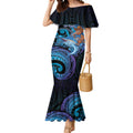 Personalised Blue Marlin Fishing New Zealand Mermaid Dress NZ Kiwi Cowboy Born To Fish