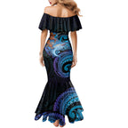 Personalised Blue Marlin Fishing New Zealand Mermaid Dress NZ Kiwi Cowboy Born To Fish