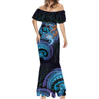 Personalised Blue Marlin Fishing New Zealand Mermaid Dress NZ Kiwi Cowboy Born To Fish
