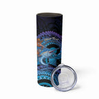 Personalised Blue Marlin Fishing New Zealand Skinny Tumbler NZ Kiwi Cowboy Born To Fish