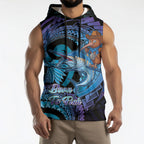 Personalised Blue Marlin Fishing New Zealand Sleeveless Hoodie NZ Kiwi Cowboy Born To Fish