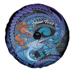 Personalised Blue Marlin Fishing New Zealand Spare Tire Cover NZ Kiwi Cowboy Born To Fish