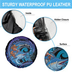 Personalised Blue Marlin Fishing New Zealand Spare Tire Cover NZ Kiwi Cowboy Born To Fish