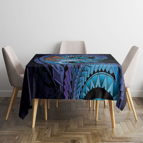 Personalised Blue Marlin Fishing New Zealand Tablecloth NZ Kiwi Cowboy Born To Fish