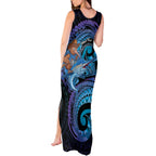 Personalised Blue Marlin Fishing New Zealand Tank Maxi Dress NZ Kiwi Cowboy Born To Fish