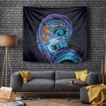 Personalised Blue Marlin Fishing New Zealand Tapestry NZ Kiwi Cowboy Born To Fish