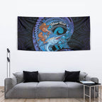 Personalised Blue Marlin Fishing New Zealand Tapestry NZ Kiwi Cowboy Born To Fish
