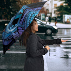 Personalised Blue Marlin Fishing New Zealand Umbrella NZ Kiwi Cowboy Born To Fish