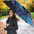 Personalised Blue Marlin Fishing New Zealand Umbrella NZ Kiwi Cowboy Born To Fish