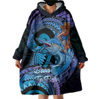 Personalised Blue Marlin Fishing New Zealand Wearable Blanket Hoodie NZ Kiwi Cowboy Born To Fish