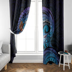 Personalised Blue Marlin Fishing New Zealand Window Curtain NZ Kiwi Cowboy Born To Fish