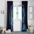 Personalised Blue Marlin Fishing New Zealand Window Curtain NZ Kiwi Cowboy Born To Fish