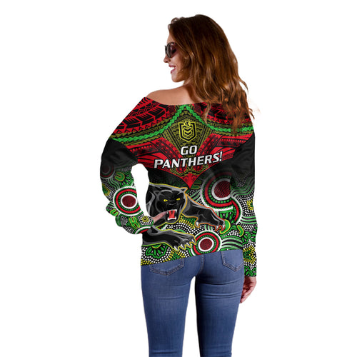 panthers-rugby-off-shoulder-sweater-penrith-1966-aboriginal-mix-polynesian-pattern