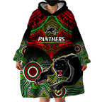 panthers-rugby-wearable-blanket-hoodie-penrith-1966-aboriginal-mix-polynesian-pattern