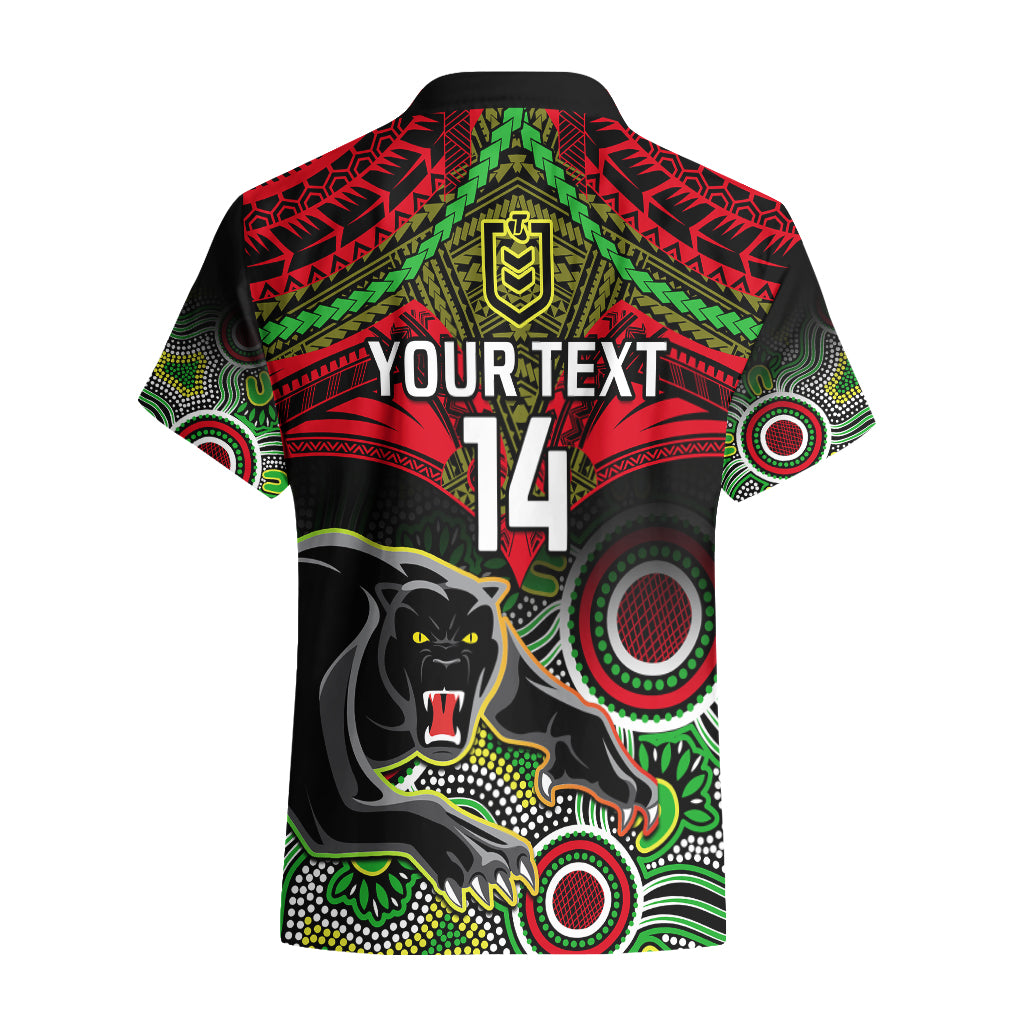 personalised-panthers-rugby-hawaiian-shirt-penrith-1966-aboriginal-mix-polynesian-pattern