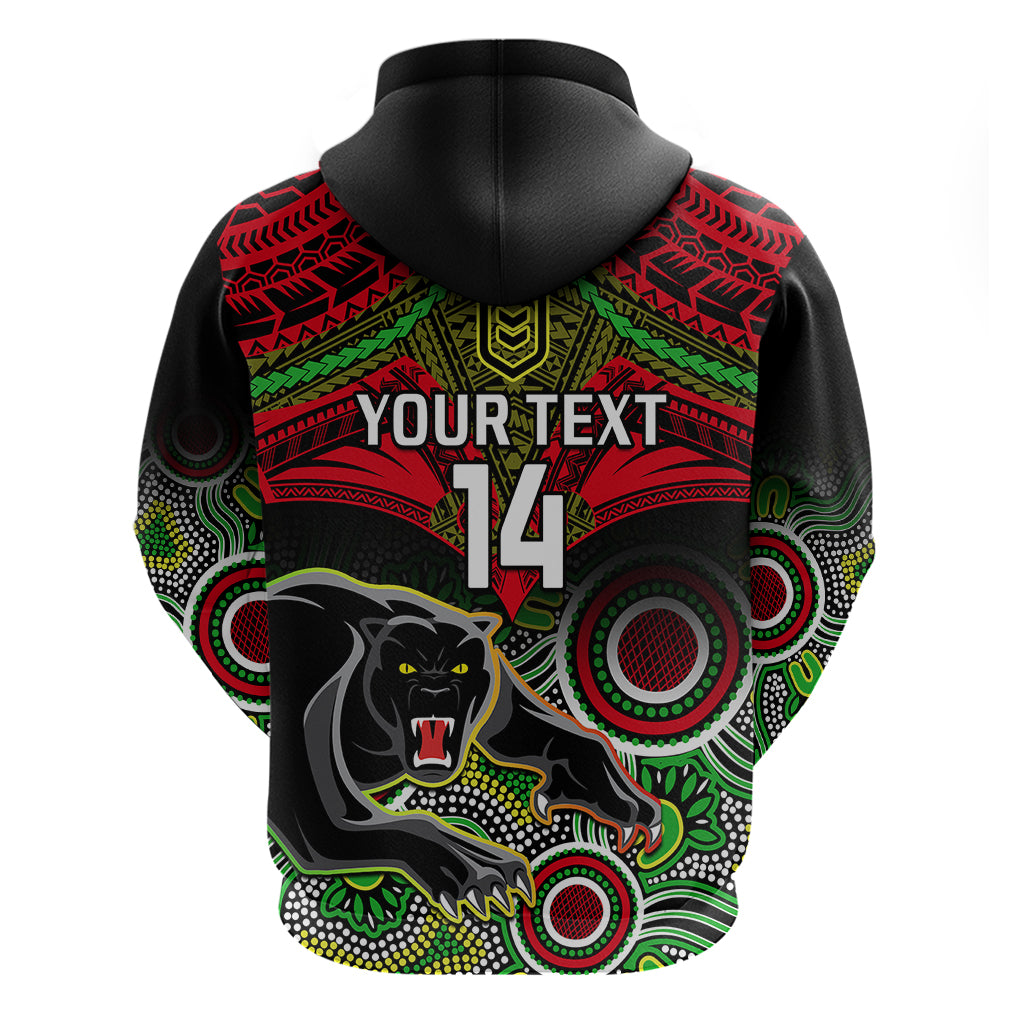 personalised-panthers-rugby-hoodie-penrith-1966-aboriginal-mix-polynesian-pattern