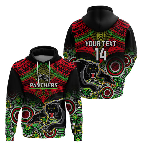 personalised-panthers-rugby-hoodie-penrith-1966-aboriginal-mix-polynesian-pattern